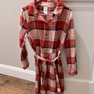 Girl’s Flannel dress in plaid